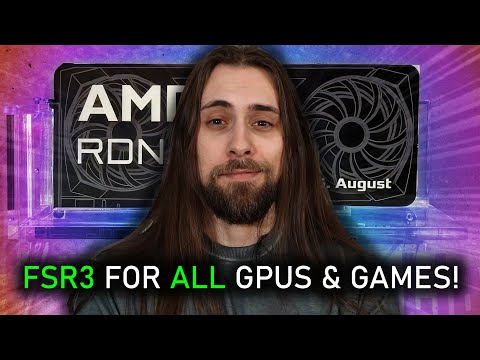 AMD's FSR3 works with NVIDIA & INTEL GPUs, and will work with ALL GAMES with Radeon Software!