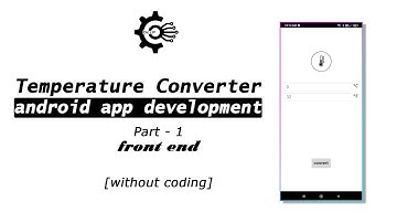 How to create simple android app with MIT app inventor|| Temperature converter app part-1