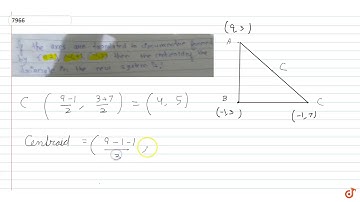 If the axes are translated to circumcentre formed by triangle (9,3), (-1,7) (-1,3) then the ce...