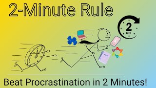 2-Minute Rule 🔥 Stop Procrastination & Boost Productivity! #Productivity #2MinuteRule #AtomicHabits
