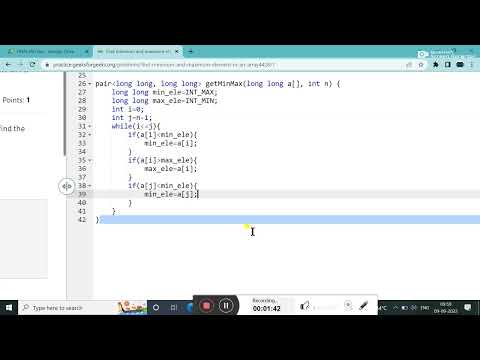 Find minimum and maximum element in an array || GEEKFORGEEKS || LOVE BABBAR DSA SHEET || ARRAY ||C++