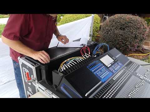 Sound system setup for an outdoor festival.  Two Reggae bands perform -  Event Video 60