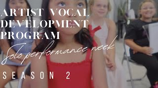 Solo Performance Week 5 - JS ARTIST VOCAL DEVELOPMENT PROGRAM [JUNIOR & SENIOR]