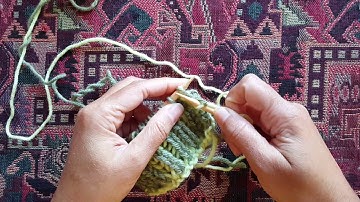 How to cast off in 2-color brioche pattern: a Knittycat