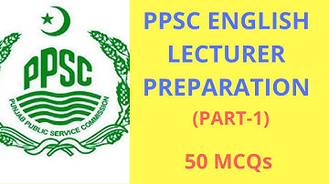 PPSC English Lecturer Preparation 2020, English Lecturer Past Paper solved Mcqs,  (PART-1)