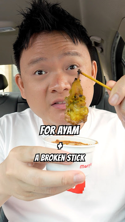 Trying Malaysia 🇲🇾 Marrybrown Satay Menu! #reallygoodornot #hungrysam #marrybrown