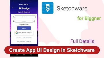 Create App UI Design in sketchware #uidesign1