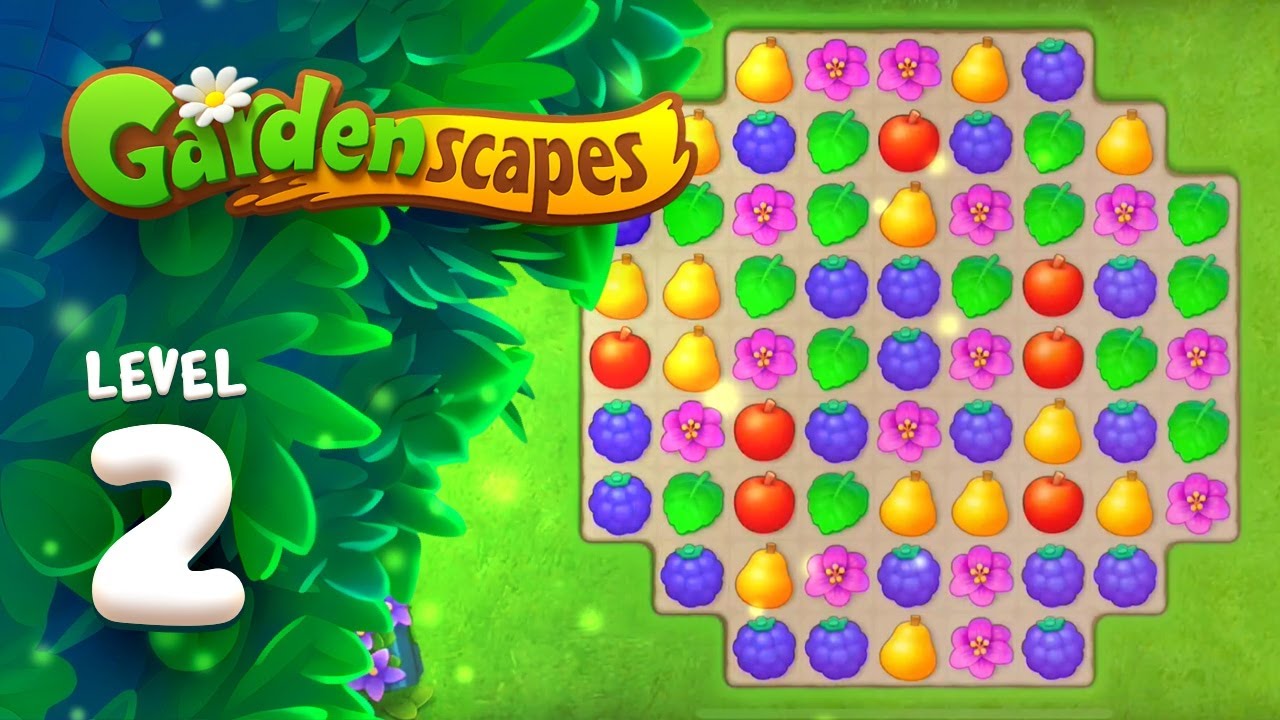 Gardenscapes Level 2 YouTube