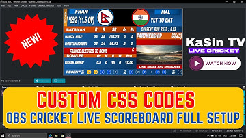 OBS SCORECARD FILE FULL SETUP | CRICKET SCORECARD OBS SETUP #cricket #obs #scorecard