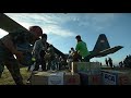 How does humanitarian aid work in a war zone