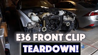 How To Remove E36 Front Clip | 325is Drift Build Ep #5