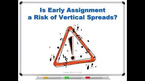 Are you at risk if assigned early on a vertical spread?