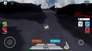 Reaching The End In Sled Simulator (ROBLOX)