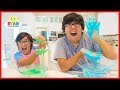 How to make ooblek diy slime at home with ryan