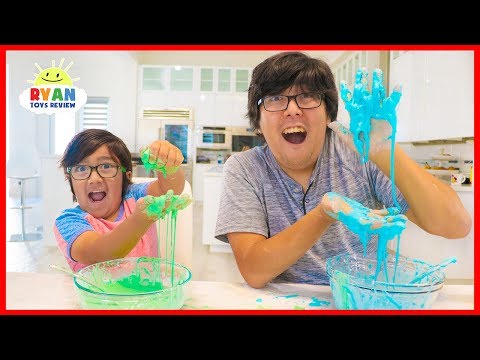 How to Make OOBLEK! DIY Slime at Home with Ryan!!!