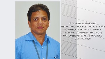 U.Q-3(a)- GYMAT101 MODULE 1 |First Semester B.Tech  Degree Supply Exam  MAY 2025I SCHEME-2024| KTU I