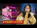 SEATTLE Food Truck Tour 🔥 Spicy Egg Noodles, Gyros, Roti, Pies & more!