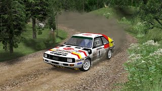 Richard Burns Rally Joukkovaara Gravel, In An Audi Sport Quattro Grpb Moza R5 Wheel