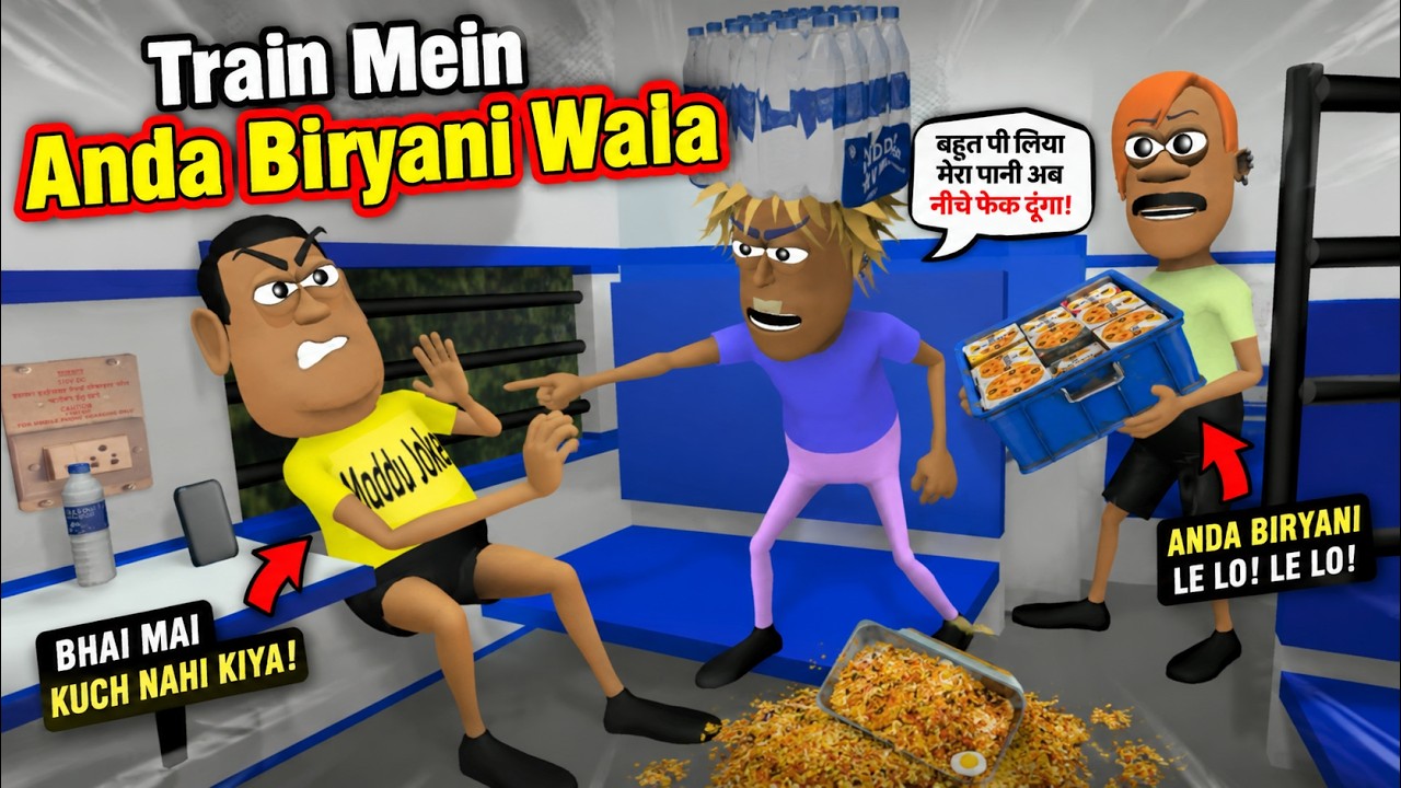 Kala Kaddu Comedy || Train Mein Anda Biryani Wala ( ट्रैन में अंडा बिरयानी वाला )