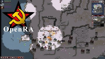 OpenRA C&C Red Alert 1 Soviet Multiplayer (4 Players vs 5 AIs)