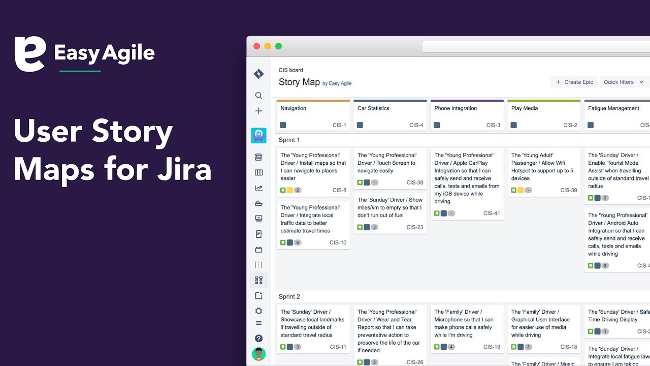 Easy Agile User Story Maps for Jira