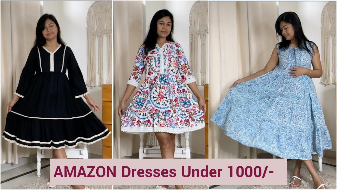 Top 10 Amazon Dresses under ₹1000 // Amazon dress collection under ₹1000 //  Party Dress From Amazon - YouTube