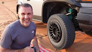 How to fix a tire in the desert.