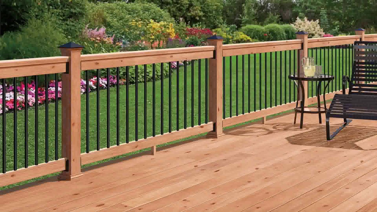 Home Deck Railing Ideas YouTube