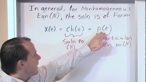 Lesson 5 - Linearly Independent Solutions and the Wronskian Test