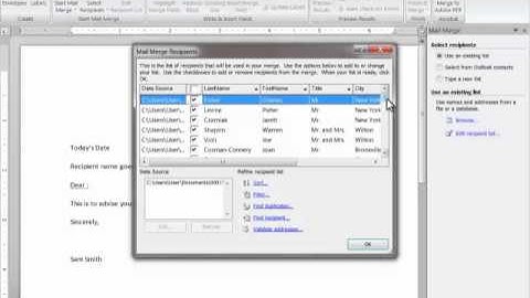 Mail Merge Word 2007 (works with 2002/2003)