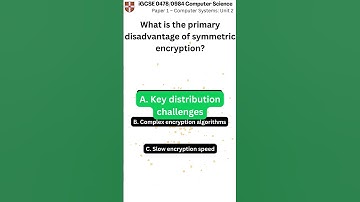 iGCSE Computer Science 0478 0984 Paper 1 Unit 2 q065 v1