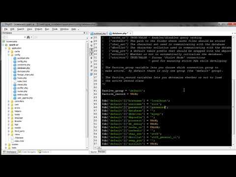 Developing a Website with CodeIgniter Part 1: Development Environment and Framework Configuration