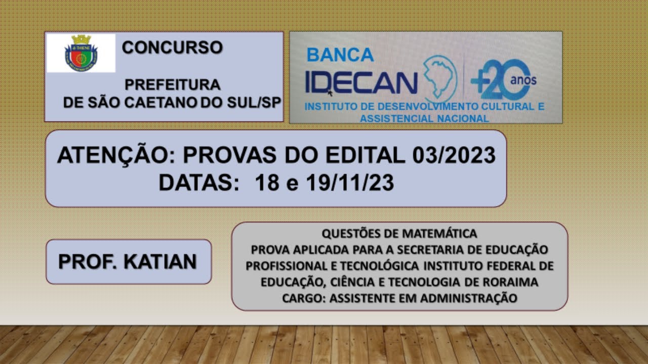 Idecan Concurso São Caetano Do Sul - RETOEDU