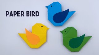 How To Make Easy Paper Bird Toy For Kids / Nursery Craft Ideas / Paper Craft Easy / KIDS crafts