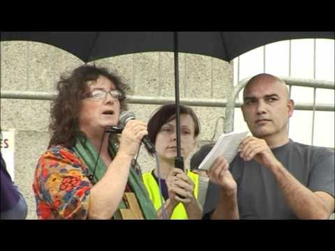Barbara Richards speaks at the UK Rally Against Ch...