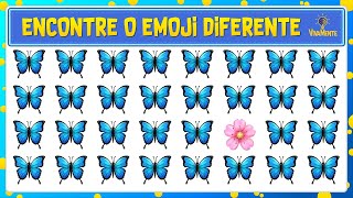 🦋 ENCONTRE O EMOJI DIFERENTE + REPETIDO + OBJETO + 7 ERROS! 💡 VivaMente screenshot 5