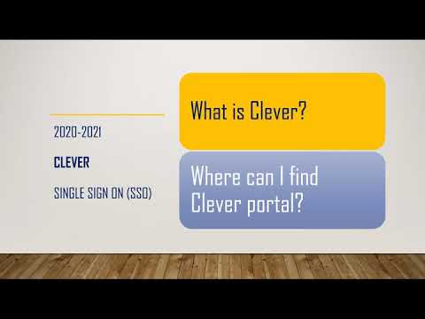 Clever (Single Sign-On) Overview