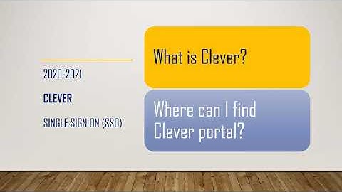Clever (Single Sign-On) Overview