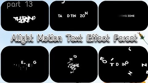 Alight Motion Text Effect Preset 2022 || New Alight Motion Text Preset || Text Effect Preset #13