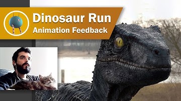Velociraptor dinosaur run 3D creature animation - Animation Feedback - Splining - Maya - 01