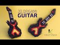 3D Origami Guitar | Paper Guitar | How To Make Paper Guitar | #diy | #easycraft | #origami