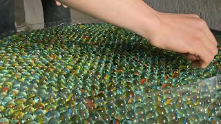 Luxurious Epoxy Table Making (Using 1200 Marbles) screenshot 4