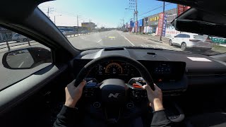 현대 아이오닉 5N 1인칭 주행 & 기능 살펴보기 (2024 Hyundai Ioniq 5 N POV Test Drive)