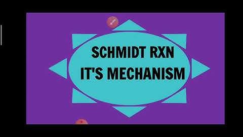 SCHMIDT RXN & MECHANISM#SCHMIDT REACTION
