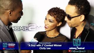 Welcome 2 Medias Contest Winner Sings To J. Holiday On Grammy 2014 Red Carpet Pre-Party