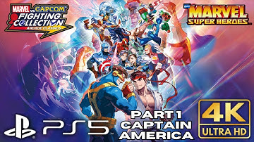 MARVEL vs CAPCOM Fighting Collection Arcade Classics | Marvel Super Heroes Part 1 - Captain America