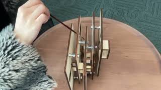 3D Map book made by wood without light