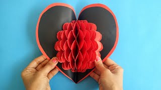 Valentines day card ideas | Pop Up Card Heart | 3D Popup Card | VALENTINE DAY GIFT IDEAS 2021