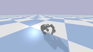 Wheeled bipedal robot simulation