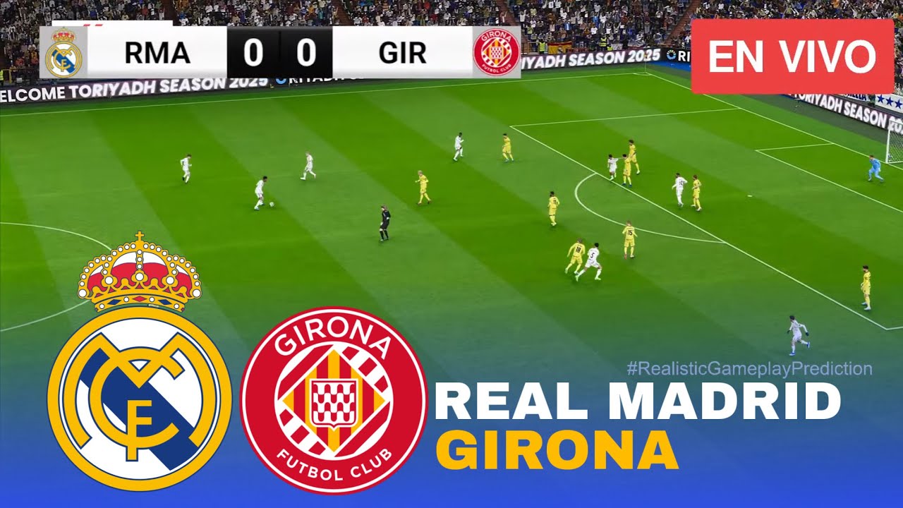 Real Madrid vs Girona La Liga 2026 Partido Simulación PES 21
